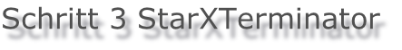 Schritt 3 StarXTerminator
