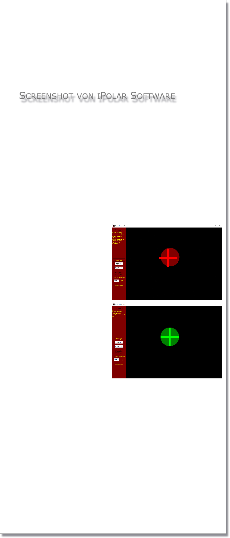Screenshot von iPolar Software
